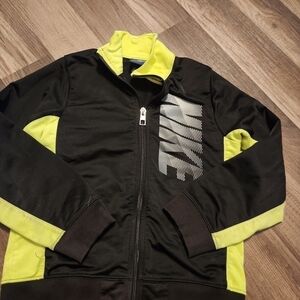 Nike Black and Yellow Hoodie Boys Size 7